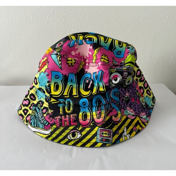 Retro 80s Themed ‘Back to the Future’ Bucket Hat - Picture 1 of 9